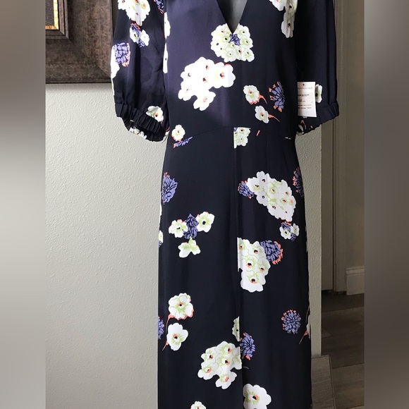 NWT LEWIT NAVY NIGHT POSIE DRESS SIZE 12 - Picture 2 of 13